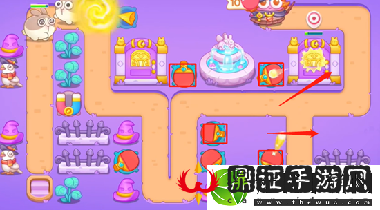 保卫萝卜4阿波与魔法宝藏第42关通关攻略