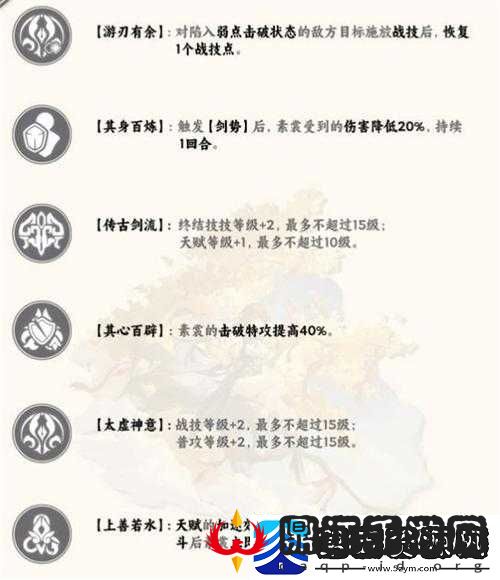 崩坏星穹铁道素裳星魂全面解析