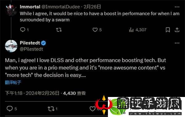 绝地潜兵2回应没有DLSS和FSR的讨论